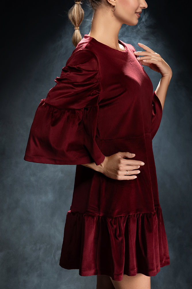 Robe Lyra Bordeaux – Image 3