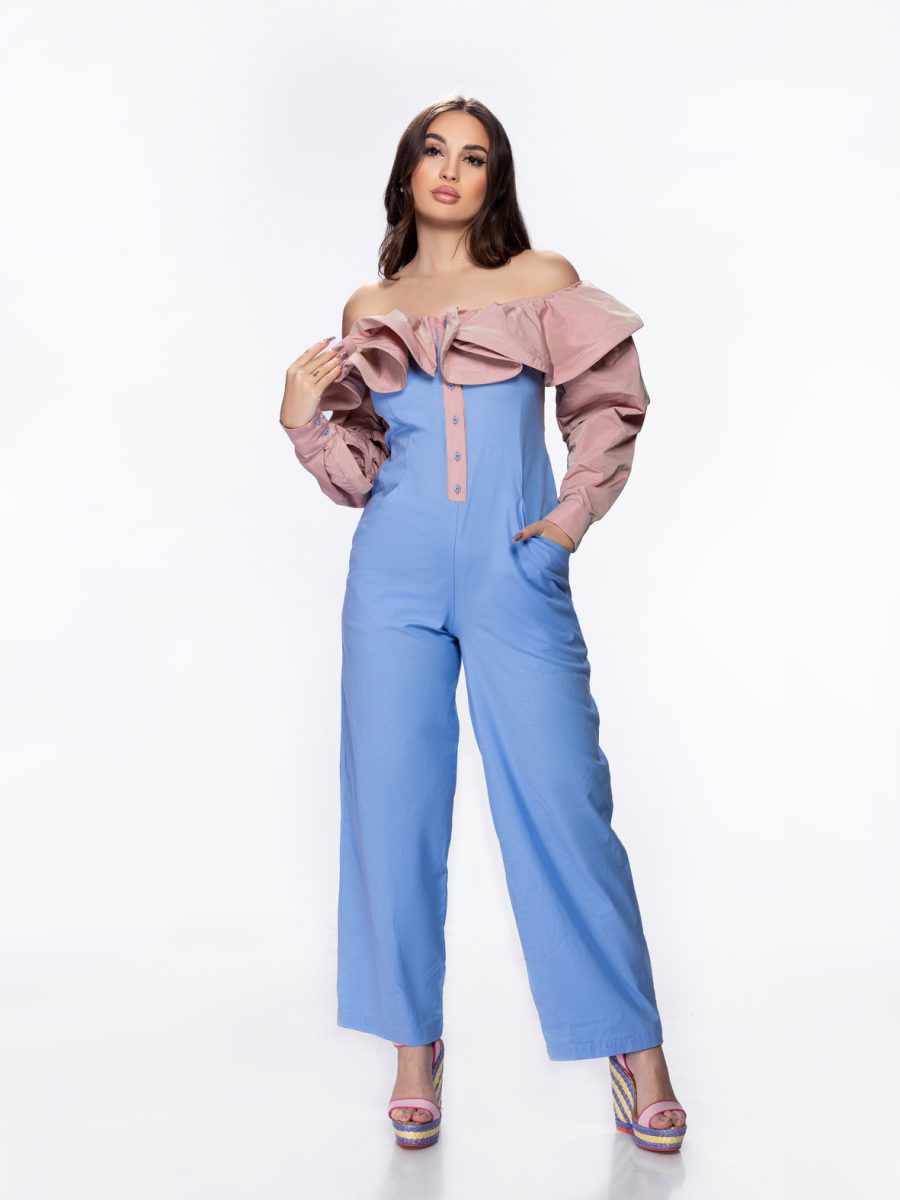 Combinaison Nolana Bleu&Rose