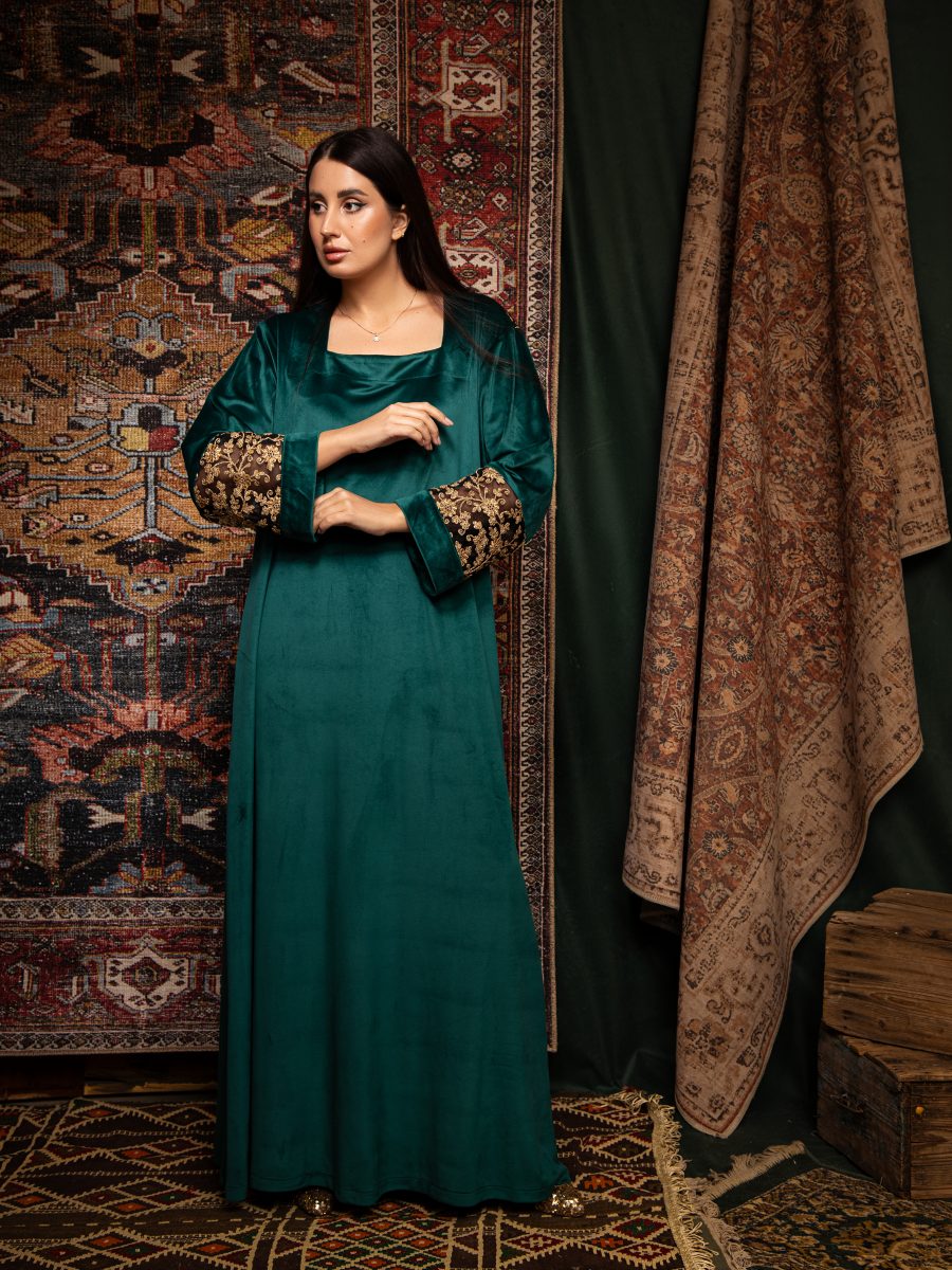 Green Jumana Kaftan
