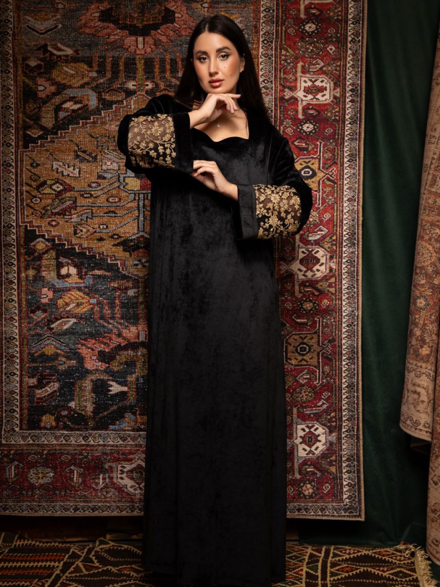 Black Jumana Kaftan