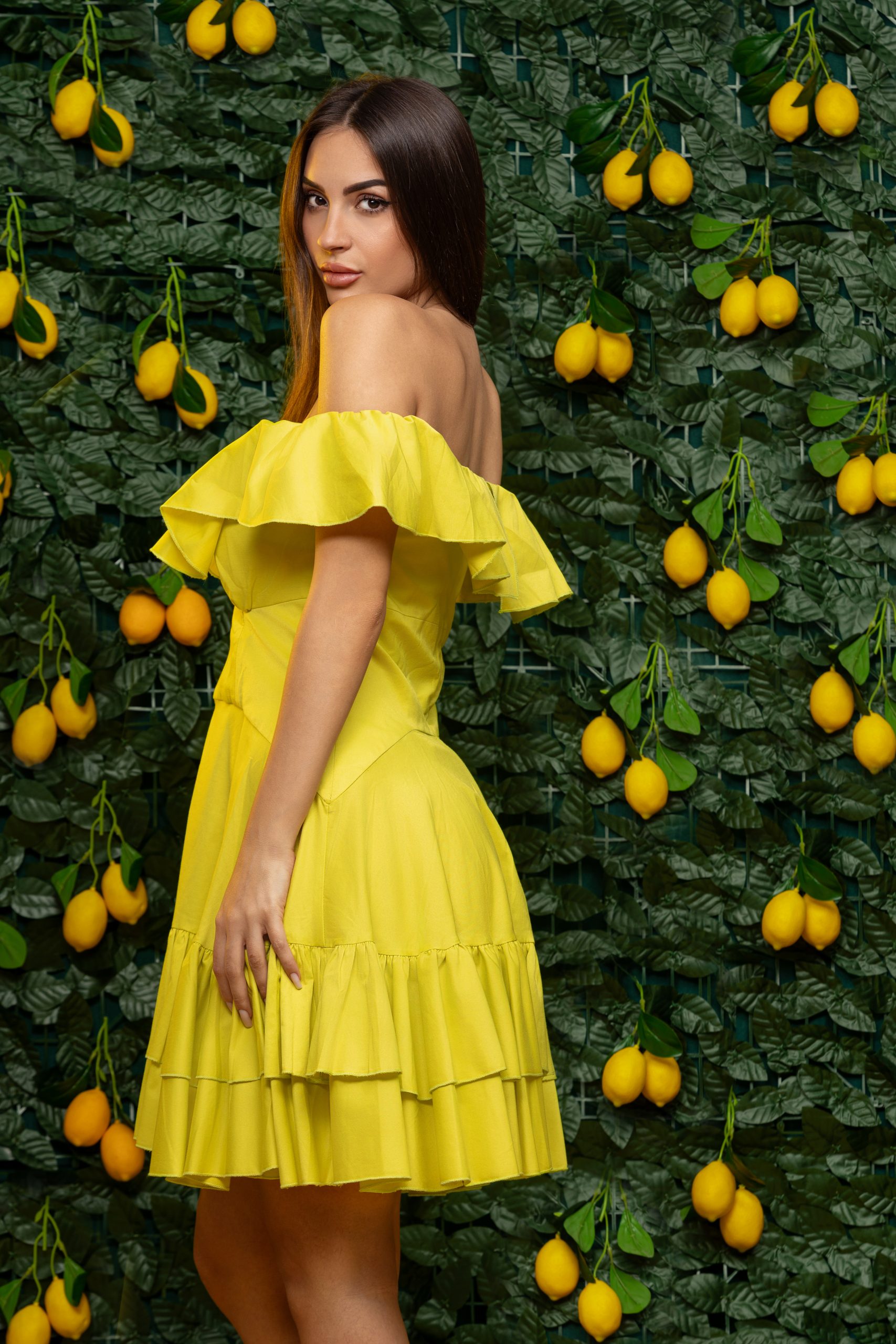 Robe Serena Vert Anis – Image 3