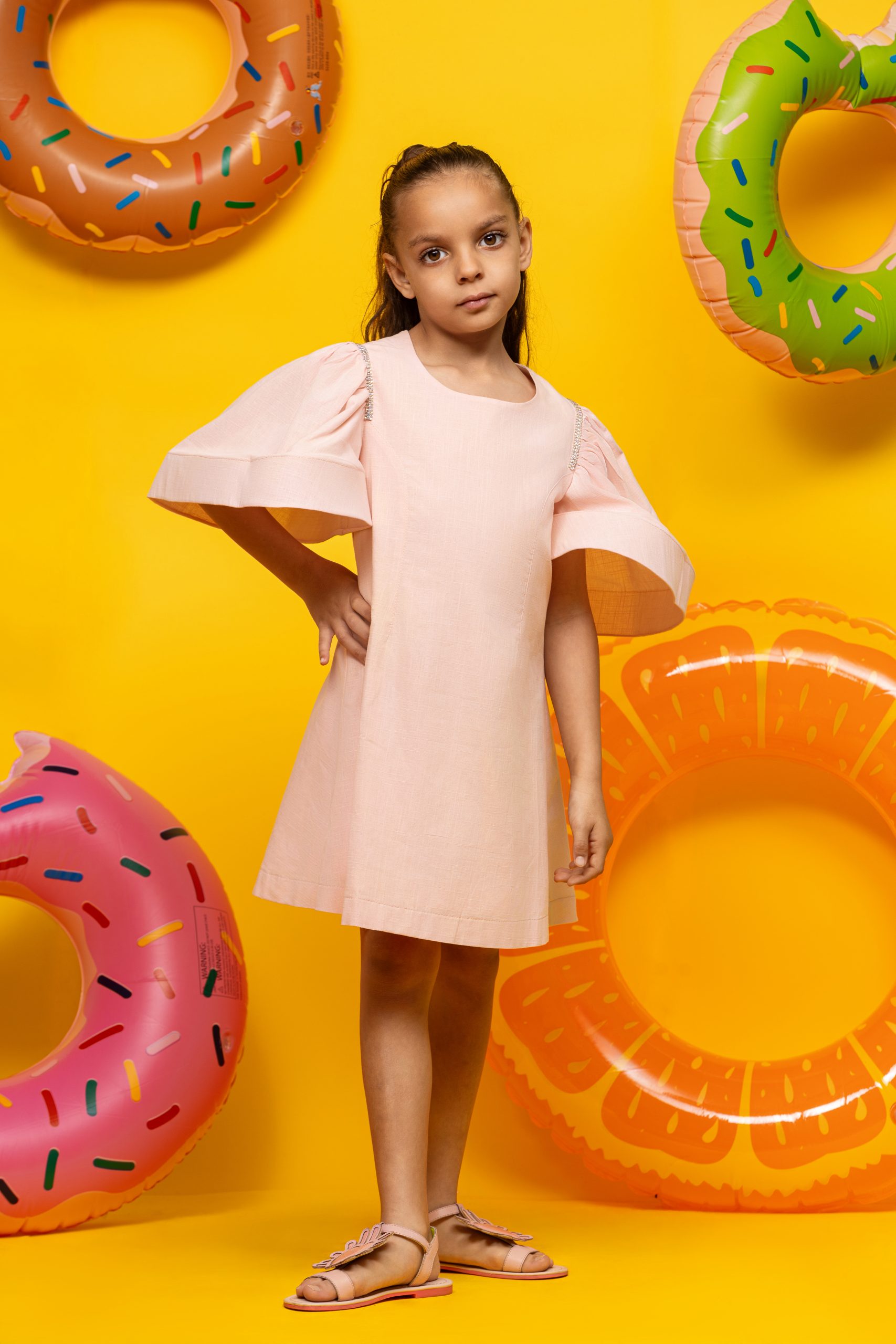 Mini Me Robe Bianca Rose